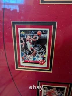 Chicago Bulls 1991-1993 NBA Champions Framed UPPER DECK cards Jordan, Pippen