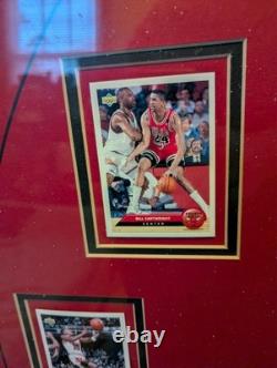 Chicago Bulls 1991-1993 NBA Champions Framed UPPER DECK cards Jordan, Pippen