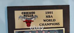 Chicago Bulls 1991 NBA World Champions 25th Anniversary Plaque +BONUS