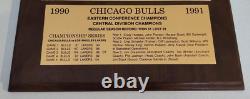 Chicago Bulls 1991 NBA World Champions 25th Anniversary Plaque +BONUS
