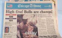 Chicago Bulls 1991 NBA World Champions 25th Anniversary Plaque +BONUS