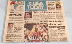 Chicago Bulls 1991 NBA World Champions 25th Anniversary Plaque +BONUS