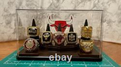Chicago Bulls Michael Jordan Ring set With Display Case? Shipped