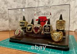 Chicago Bulls Michael Jordan Ring set With Display Case? Shipped
