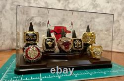Chicago Bulls Michael Jordan Ring set With Display Case? Shipped