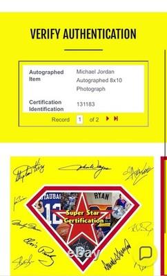 Chicago Bulls Michael Jordan autographed 8x10 Fadeaway Photo with COA Auto