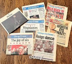 Chicago Bulls Tribune Sun Times 6th Championship 70 Win Season Michael Jordan