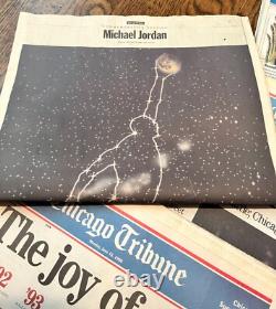 Chicago Bulls Tribune Sun Times 6th Championship 70 Win Season Michael Jordan