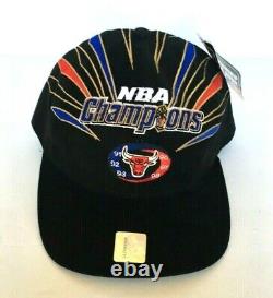 Chicago bulls 1998 nba championship vintage black hat 91 92 93 96 97 98 new