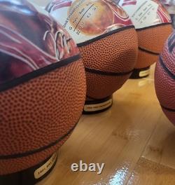 Complete Set Of 8 Wilson Michael Jordan Commemorative Moments WithStands