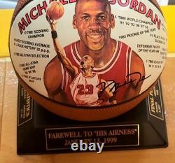 Complete Set Of 8 Wilson Michael Jordan Commemorative Moments WithStands