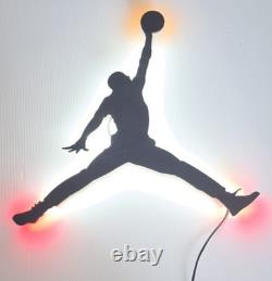 Custom Made Michael Jordan #23 LED Light Up Wall Sign NBA Basketball