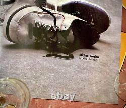 Deadstock 1986 1987 Jordan 2 NIKE STORE DISPLAY POSTER FINAL STATS NEW $765