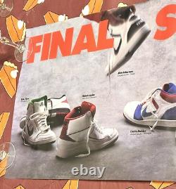 Deadstock 1986 1987 Jordan 2 NIKE STORE DISPLAY POSTER FINAL STATS NEW $765