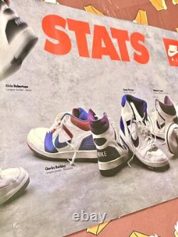 Deadstock 1986 1987 Jordan 2 NIKE STORE DISPLAY POSTER FINAL STATS NEW $765