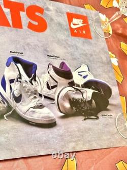 Deadstock 1986 1987 Jordan 2 NIKE STORE DISPLAY POSTER FINAL STATS NEW $765