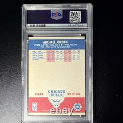 Fleer 1987-88 Michael Jordan Chicago Bulls Basketball Card #59 PSA