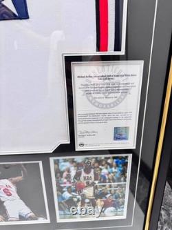 Framed Display Autograph Michael Jordan Signed USA Basketball #9 Jersey UDA COA