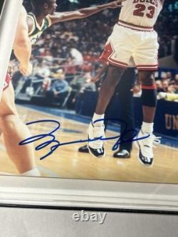 Framed Michael Jordan 8x10 Autographed Photo withCOA