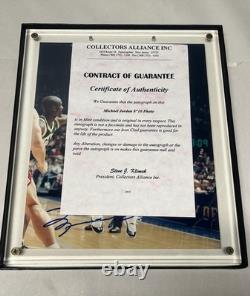 Framed Michael Jordan 8x10 Autographed Photo withCOA