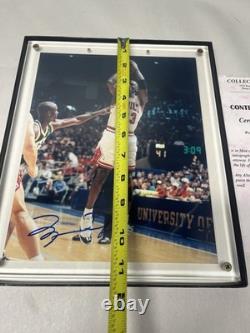 Framed Michael Jordan 8x10 Autographed Photo withCOA