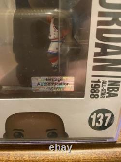 Funko Pop! Michael Jordan Chicago Bulls 1988 All-Stars Signed #137 with COA