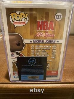 Funko Pop! Michael Jordan Chicago Bulls 1988 All-Stars Signed #137 with COA
