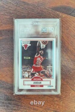 Graded 1990 Fleer #26 Michael Jordan? TAG 10 Basketball Card pop 13