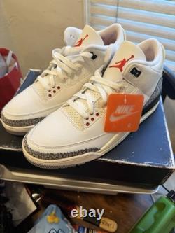 Jordan 3 White Cement Reimagined Size 12 100% Authentic W Recipe Ds