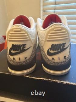 Jordan 3 White Cement Reimagined Size 12 100% Authentic W Recipe Ds
