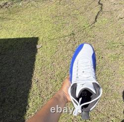 Jordan Air Jordan 12 Retro Game Royal High Top White Blue Leather Sneakers