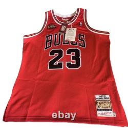 Jordan Mitchell & Ness Bulls 1997-98 NBA Finals Red Authentic Jersey 48(XL)
