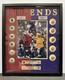 Kobe Bryant And Michael Jordan Framed Championship Rings