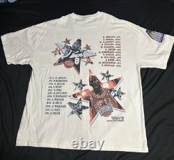 Kobe Bryant Michael Jordan 1998 New York All Star Game Shirt Vintage Style Large