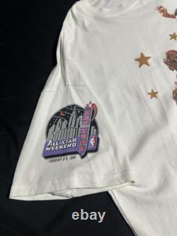 Kobe Bryant Michael Jordan 1998 New York All Star Game Shirt Vintage Style Large