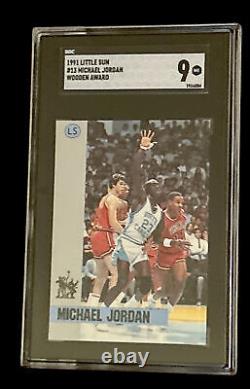 L. S. Michael Jordan, Rookie 1984 John Wooden Awards card #13 Bulls License 1991