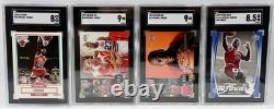 Lot Of (4)High Grade Michael Jordan Cards All SGC Graded 1990 Fleer #26, UD Etc