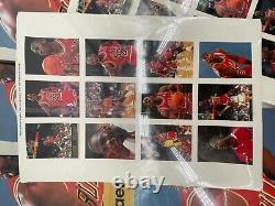 Lot of 10 Sealed RARE MICHAEL JORDAN 1991 POSTER BOOK 17x12, 12 11x16 TEAR OU