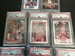 Lot of 8 Michael Jordan MJ PSA Graded cards HOF Fleer Hoops Upper Deck