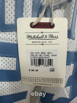M&N Authentic Michael Jordan 1983-84 University Of North Carolina UNC Jersey L