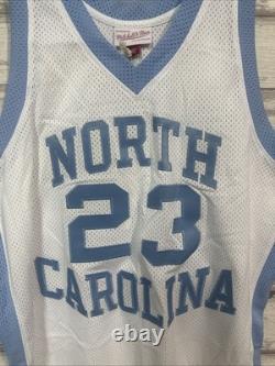 M&N Authentic Michael Jordan 1983-84 University Of North Carolina UNC Jersey L