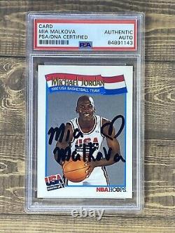 MIA MALKOVA Autograph Michael Jordan Hoops 1/1 PSA Authentic