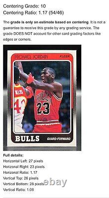 MICHAEL JORDAN 1988 Fleer Basketball #17 Chicago Bulls CENTERED