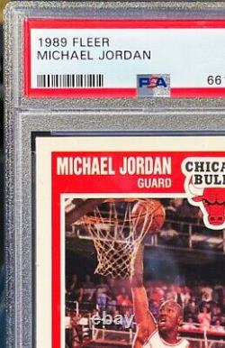 MICHAEL JORDAN 1989 FLEER #21 NBA Basketball Card PSA GRADED MINT Christmas Gift