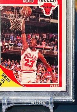 MICHAEL JORDAN 1989 FLEER #21 NBA Basketball Card PSA GRADED MINT Christmas Gift