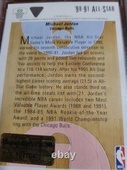MICHAEL JORDAN 1990-91 U. D. East All-Star #69 (HARD-SIGNED AUTO) WithCOA (A. E. U.)