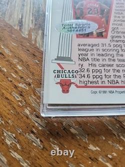 MICHAEL JORDAN 1991-92 NBA Hoops Supreme Court #455 (HAND-SIGNED AUTO) WithCOA TSA