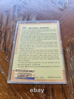 MICHAEL JORDAN 1991 Fleer All-Star Team #211 (HAND-SIGNED AUTOGRAPH) WithCOA (AD)