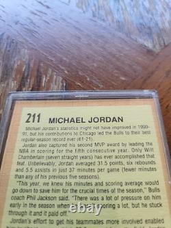 MICHAEL JORDAN 1991 Fleer All-Star Team #211 (HAND-SIGNED AUTOGRAPH) WithCOA (AD)