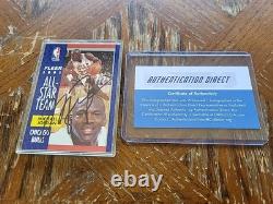 MICHAEL JORDAN 1991 Fleer All-Star Team #211 (HAND-SIGNED AUTOGRAPH) WithCOA (AD)